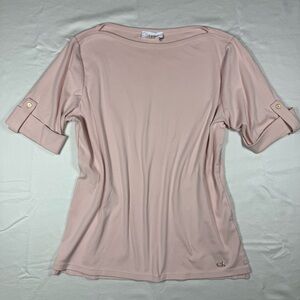 Calvin Klein Women's Light Pink Short Sleeve Tee